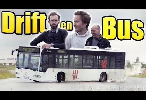 photo  dans une des vidéos les plus populaires de la chaîne youtube vilebrequin, le défi est de faire drifter un bus.  &copy;  youtube : vilebrequin 