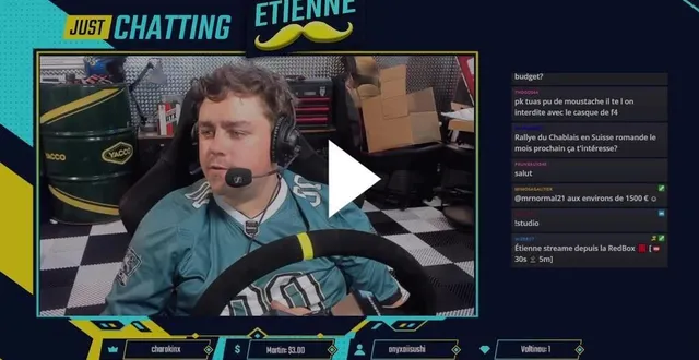 photo  à la base fan d’amixem, étienne jouneau est devenu vidéaste et streamer sous le pseudo d’étienne moustache.  &copy;  photo : capture d’écran twitch 