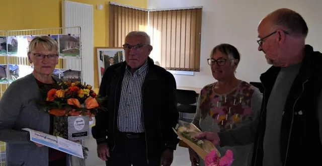 photo  denise gerbin est la lauréate de la catégorie maison avec jardin visible de la rue.  &copy;  ouest-france 