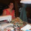 photo axelle dans son atelier de couture.