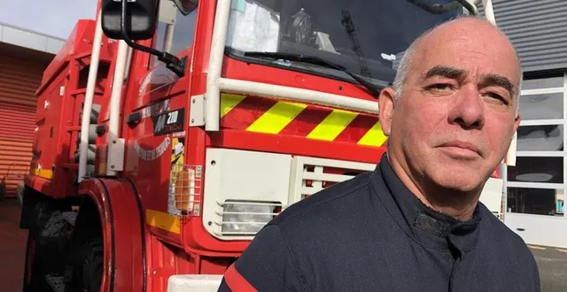 photo  alain foucher, chef du centre de secours de baugé-en-anjou, est arrivé le premier sur le terrible incendie qui a ravagé 1 280 hectares en août dernier dans le maine-et-loire.  &copy;  ouest-france 