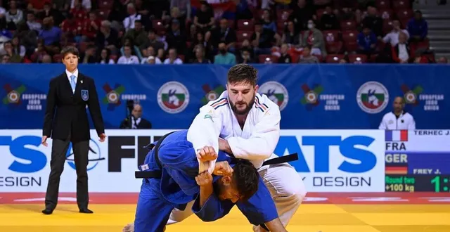 photo  joseph terhec avait été battu par le futur finaliste lors des championnats d’europe 2022, en bulgarie.  &copy;  afp 