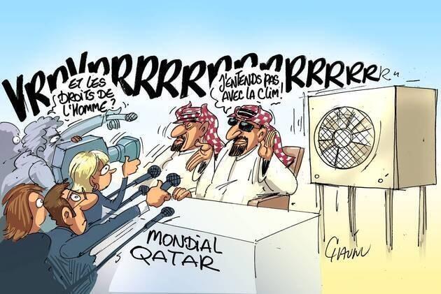 photo la coupe du monde 2022, au qatar, n’en finit pas de faire des vagues.  ©  chaunu