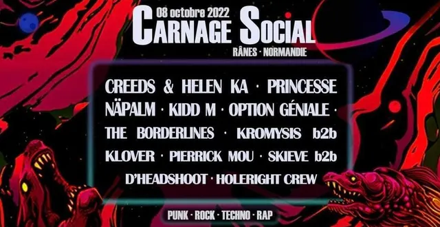 photo  la programmation de la soirée carnage social à rânes (orne), samedi 8 septembre 2022  &copy;  .ouest-france 