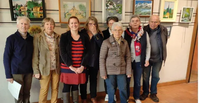 photo  les peintres de champs exposent dans la salle du magasin de l’abbaye jusqu’au 27 octobre.  &copy;  ouest-france 