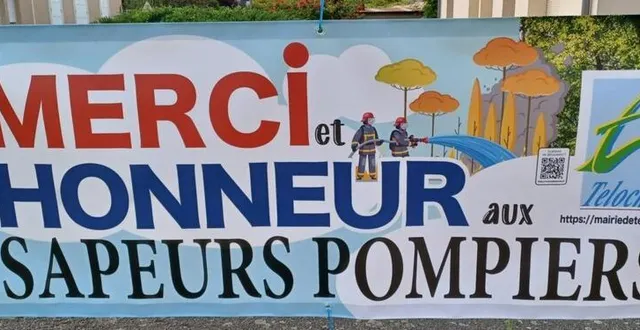 photo  la banderole installée à l’entrée de la commune.  &copy;  le maine libre 