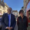photo  marc maouche, délégué régional orange et brigitte gasseau, vice-présidente d’argentan intercom, ont présenté l’arrivée de la 5g dans les communes d’argentan et sarceaux (orne). 