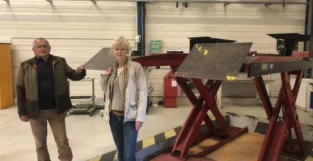 photo  daniel delaunay et catherine lengrand pilotent le projet de l’école de production à argentan.  &copy;  ouest-france 