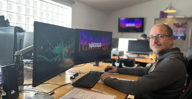 photo  sylvain legros, réalisateur chez culture kraft, a confectionné le projet légendes de normandie à alençon (orne).  &copy;  ouest-france 