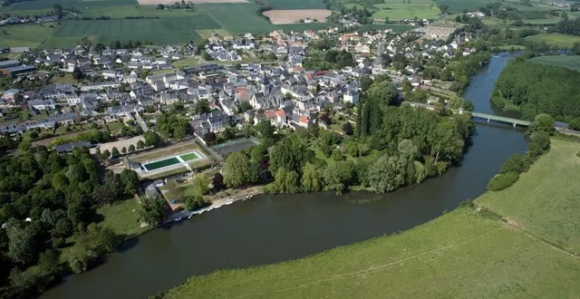 photo  luché-pringé, petite cité de caractère au bord du loir. l’une des 354 communes de la sarthe.  &copy;  ouest-france 