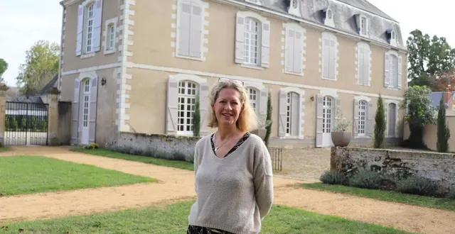 photo  c’est dans cet hôtel particulier du xviiie siècle, à la flèche, que nathalie polomack a créé des chambres d’hôtes, après deux ans et demi de rénovation.  &copy;  ouest-france 