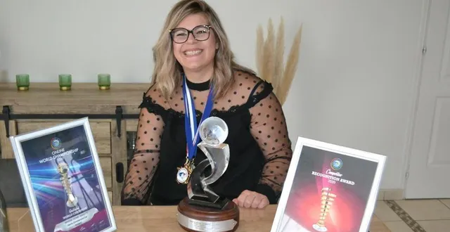 photo  marine henri-tamietti a remporté en 2020 le titre de championne du monde de coupe homme.  &copy;  le maine libre 