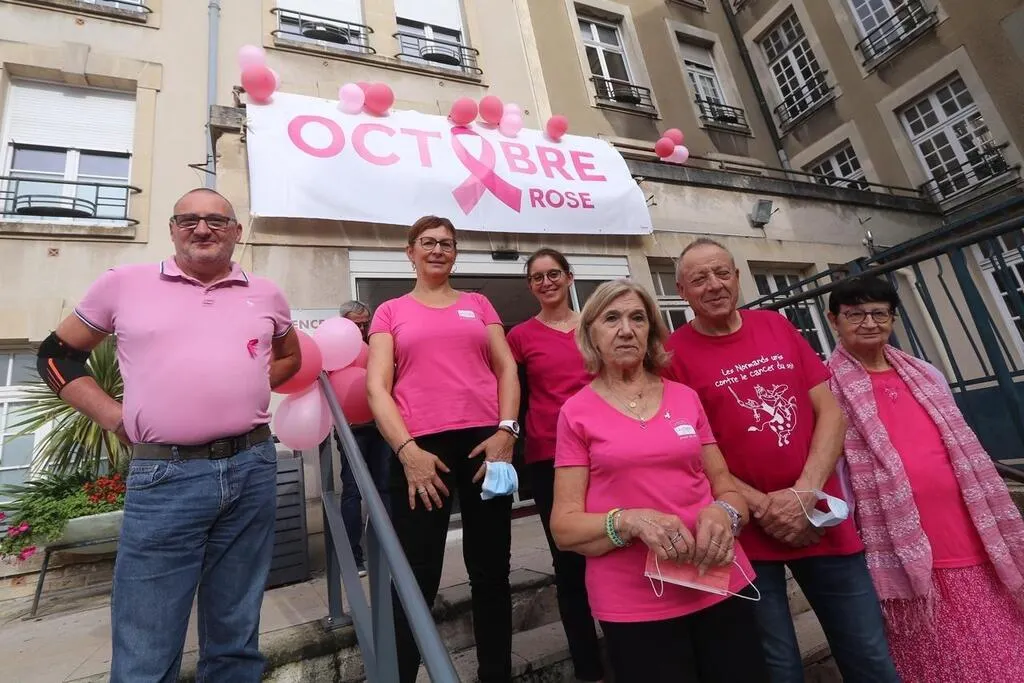 Tee Shirt Octobre Rose Femme 2025 Coton Grande Taille Cancer Du Sein T