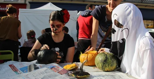photo  concours de déguisement, jeu de piste et décoration de citrouilles étaient au programme de la fête d’halloween organisée par anim’en flèch, ce samedi 29 octobre 2022.  &copy;  ouest-france 