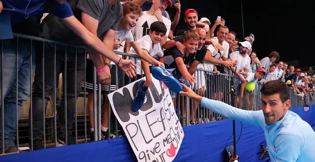 photo  novak djokovic, ici lors de sa victoire au tournoi de tel-aviv.  &copy;  photo : jack guez / afp 