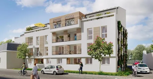 photo  nexity va créer une résidence rue de la blanchisserie au mans (documents, photographies et illustrations non contractuels).  &copy;  architecte cabinet cazals – perspective images créations 