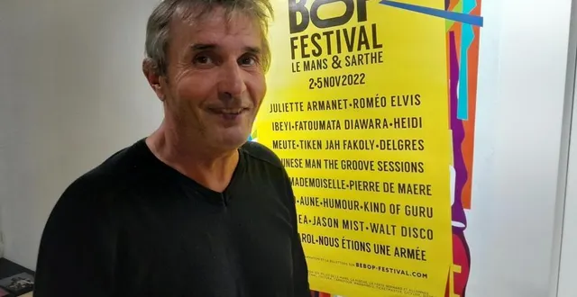 photo  bruno le roy, président de l’association organisatrice du bebop festival, au mans, et programmateur de l’événement qui revient, du 2 au 5 novembre 2022.  &copy;  ouest-france 