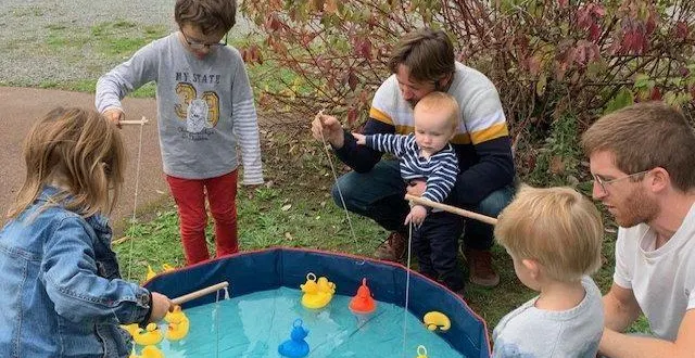 photo  la traditionnelle pêche aux canards a eu du succès.  &copy;  le maine libre 