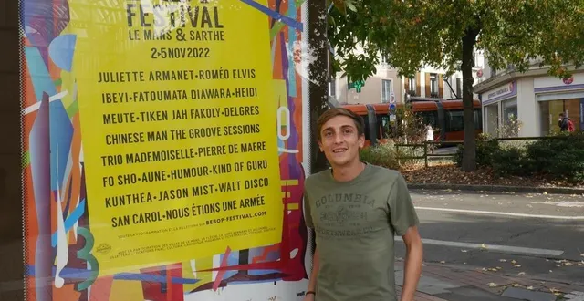 photo  martin piron va vivre sa première expérience de bénévole au sein du bebop festival. le jeune manceau a intégré le bureau de l’association en juin 2022.  &copy;  ouest-france 
