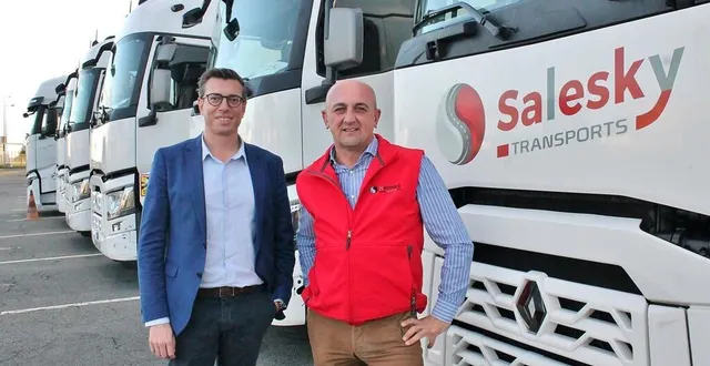 photo  mickaël martz prend la suite de jérôme hervé au poste de président-directeur général de l’entreprise salesky.  &copy;  ouest-france 