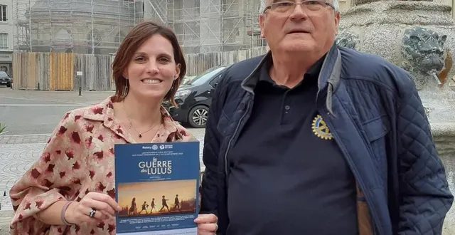 photo  les rotariens pauline coudray et bruno du plessis.  &copy;  ouest-france 