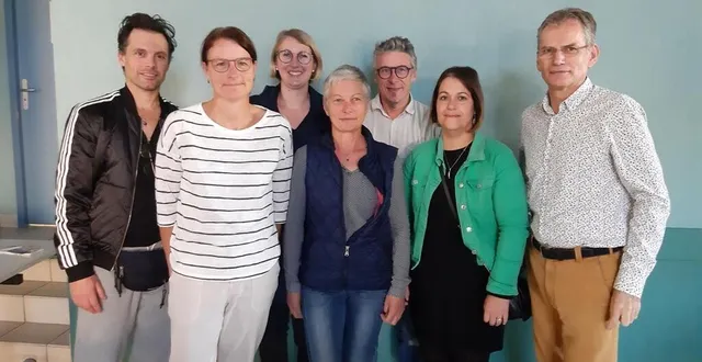 photo  le nouveau bureau du club de natation bercé belinois.  &copy;  le maine libre 