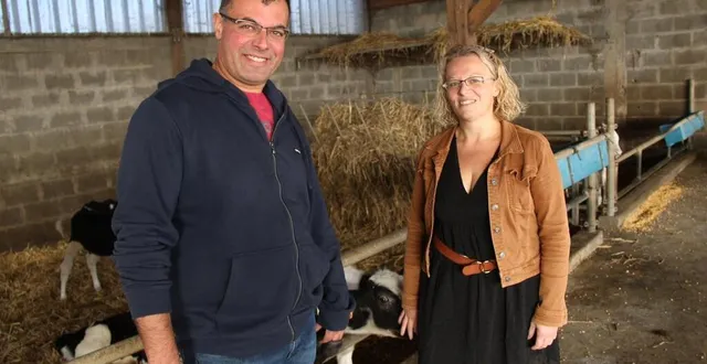 photo  miguel bruneau et aurélie doiteau ont vu les choses en grand pour leur marché de noël des vendredi et samedi 18 et 19 novembre 2022.  &copy;  ouest-france 