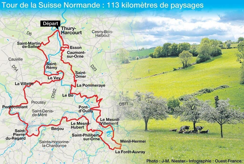 Le Tour De La Suisse Normande Bientôt élu Randonnée Préférée Des Français Sport Caen 