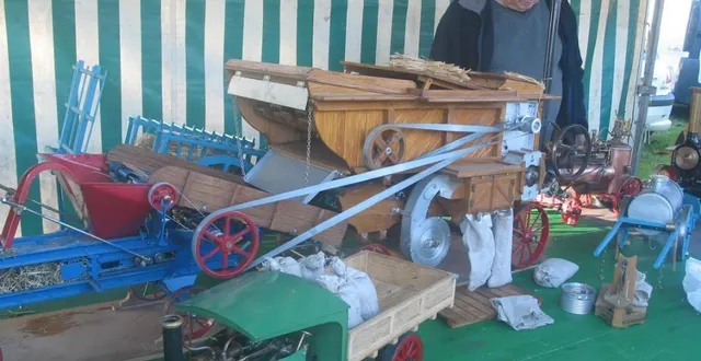 photo  xavier hoorelbeke expose avec plaisir ses réalisations à la fête du cidre au sap-en-auge. mais il ne les vend pas.  &copy;  ouest-france 