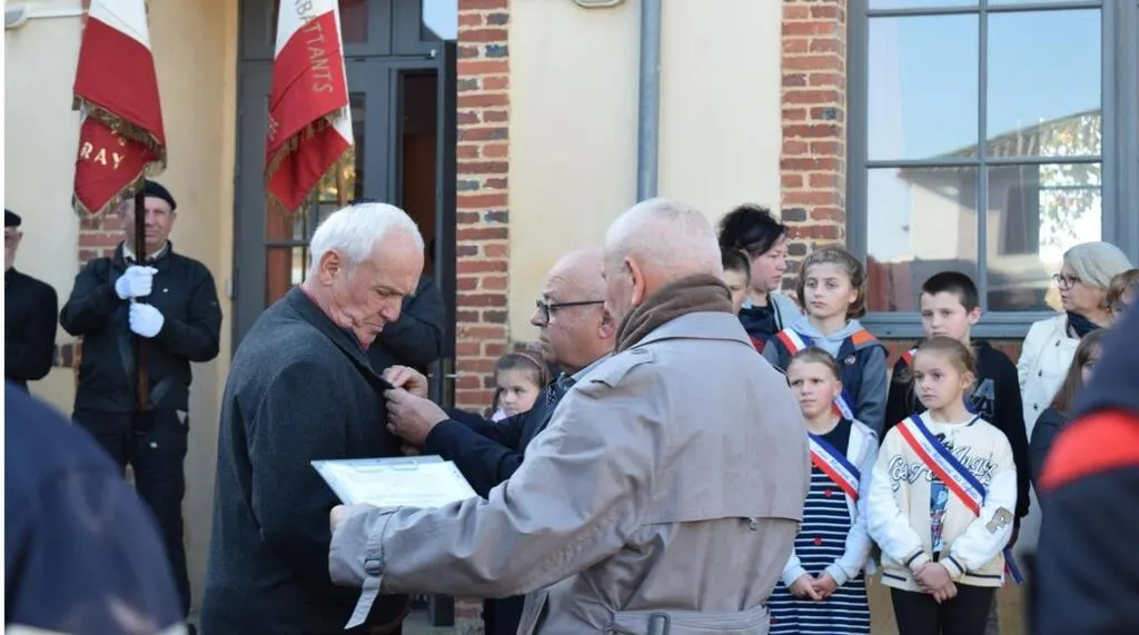 GrandFougeray. Commémoration de l’Armistice Louis Bégouin décoré