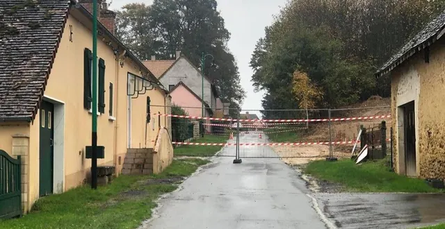 photo  une cavité de 40 m² se trouve en dessous de la rue de la comète.  &copy;  le maine libre 
