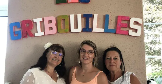 photo  virginie marty, gwladys portais et séverine dubois gèrent la mam les gribouilles à juigné-sur-sarthe, en juin 2022.  &copy;  archives ouest-france 
