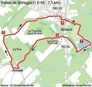 photo la boucle fait un peu plus de 7 km.  ©  ouest-france