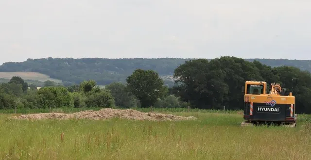 photo  les fouilles pour retrouver les restes de marlaine marquis reprennent mercredi 23 et jeudi 24 novembre 2022, à la chapelle-souëf, dans l’orne.  &copy;  ouest-france 