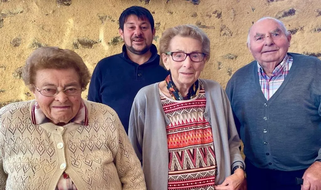 La Gravelle. La doyenne MarieJosèphe Rebuffé au repas des aînés