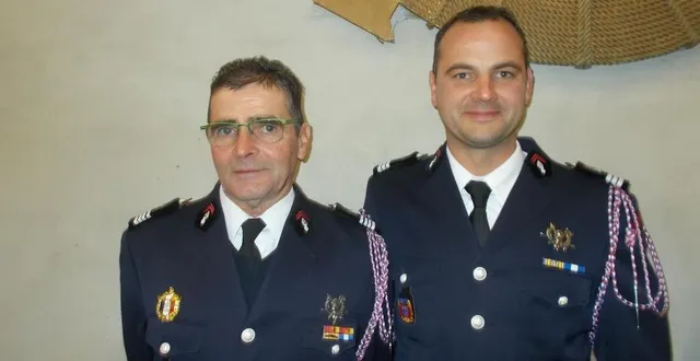 photo  jacky et alexandre bordaiseau, l’ancien et le nouveau chef de centre.  &copy;  le maine libre 