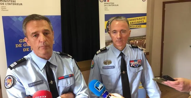 photo  à gauche, le colonel bruno langlois, commandant la section de recherche de caen. à droite, le colonel pierre-olivier benech, commandant le groupement de gendarmerie de l’orne. ils ont détaillé le dispositif mis en place à la chapelle-souëf, pour tenter de retrouver les restes de marlaine marquis, mercredi 23 et jeudi 24 novembre 2022.  &copy;  ouest-france 