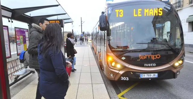 photo  la fréquence des bus tempo, sur la ligne 3 entre la gare du mans et allonnes, est diminuée cette semaine.  &copy;  archives le maine libre 