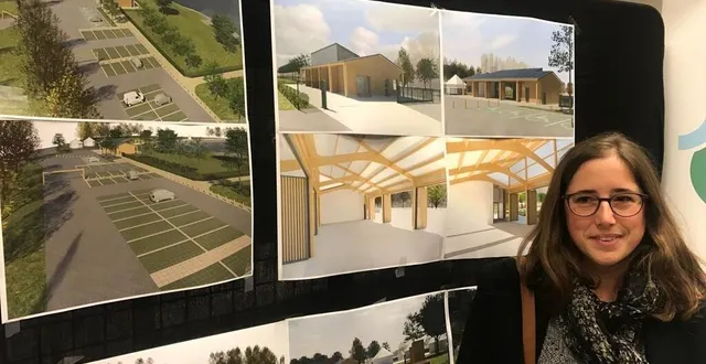 photo  les architectes jeanne petiteau (photo) et pierre chauvel, de sica normandie, sont chargés de la réalisation du projet dont on voit ici les esquisses.  &copy;  ouest-france 