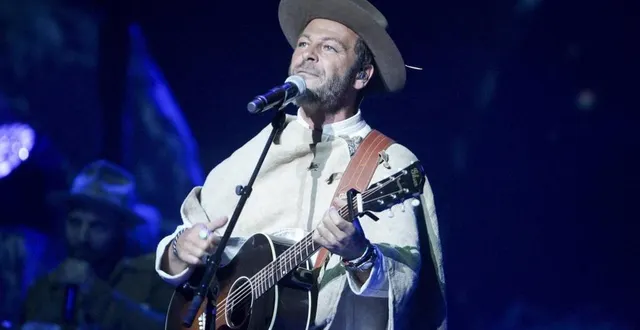 photo  christophe maé lors de son passage à antarès en 2017.  &copy;  archives le maine libre – yvon loué 