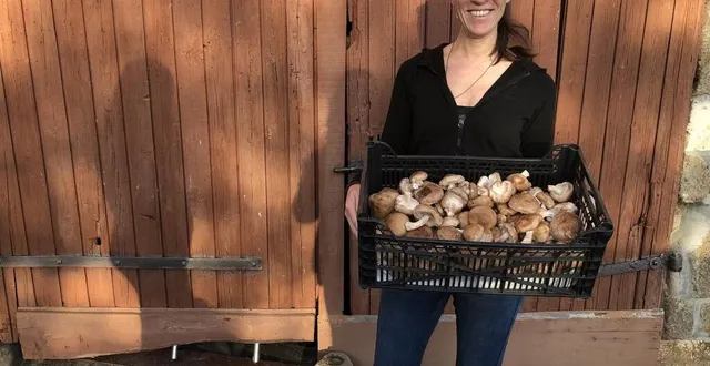 photo  audrey chevreaux s’est lancée dans la culture de champignons il y a six mois.  &copy;  ouest-france 