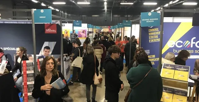 photo  le salon studyrama dédié aux études supérieures se tient ce samedi 26 novembre 2022, au parc des expositions du mans (sarthe).  &copy;  ouest-france 