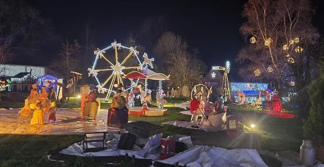 photo  les visiteurs ont découvert les illuminations de la ferme de la michaudière à juvigny-val-d’andaine, dans l’orne.  &copy;  ouest-france 