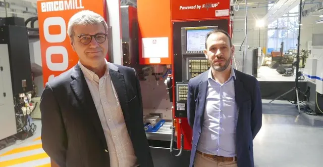 photo  didier bessard, pdg de pack‘r à beaucouzé, et fabrice martineau, directeur de la fab’academy.  &copy;  ouest-france 