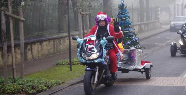 photo  franck veynachter, a organisé quatre balades des pères noël, 2015, 2016, 2017 et 2018. l’édition 2019 a été annulée pour cause de verglas. le covid a empêché les éditions 2020 et 2021.  &copy;  ouest-france 