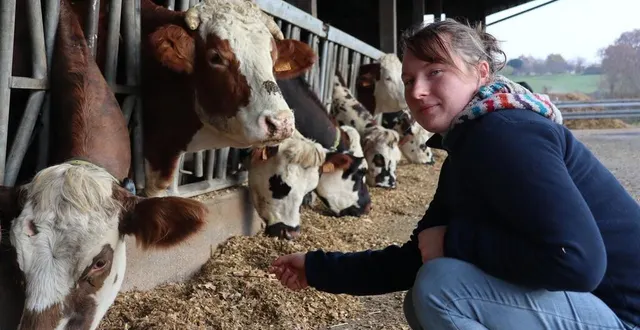 photo  anaïs blin, 27 ans, est agricultrice et à la tête d’une exploitation laitière à aigné (sarthe) depuis avril 2021.  &copy;  ouest-france 