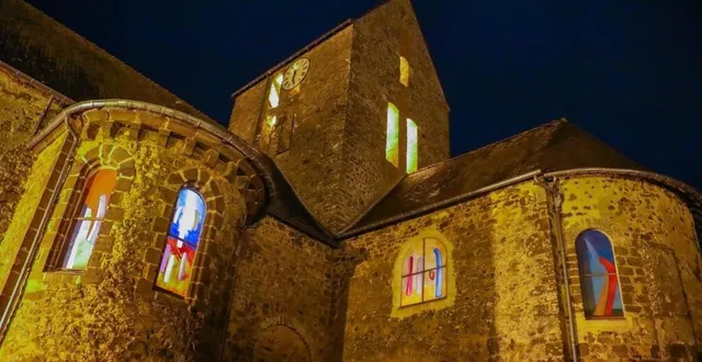 photo  lors de l’opération « cités en lumière » ce vendredi 16 décembre, les vitraux de l’église de brûlon seront éclairés.  &copy;  archives ouest-france 