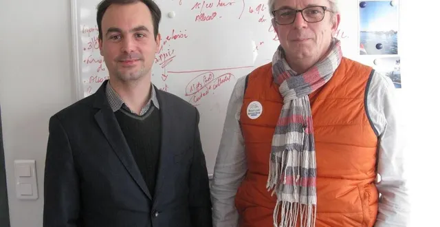 photo  quentin portier (à gauche) et dominique gaumé, un tandem à l’écoute des jeunes.  &copy;  ouest-france 