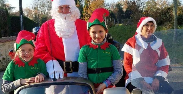 photo  à saint-maixent, comme ailleurs le père noël n’a pas perdu de sa célébrité.  &copy;  le maine libre 