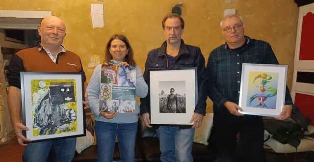 photo  hugues veron, julie castagné, sylvain zambelli et alain lozach (et élise foucault absente sur la photo) sont prêts à recevoir le public.  &copy;  le maine libre 